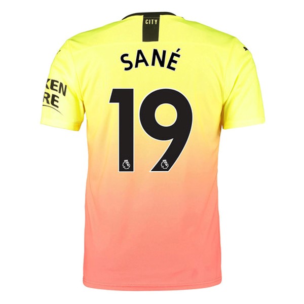 Camiseta Manchester City NO.19 Sane 3ª 2019 2020 Naranja